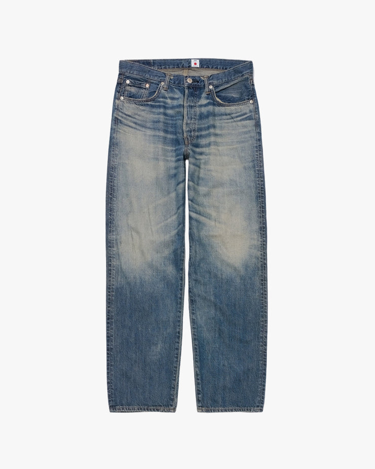 Edwin Made in Japan Loose Fit Mens Jeans - 10.5oz Kaihara Lightweight Red Selvage Denim / Blue Dark Used