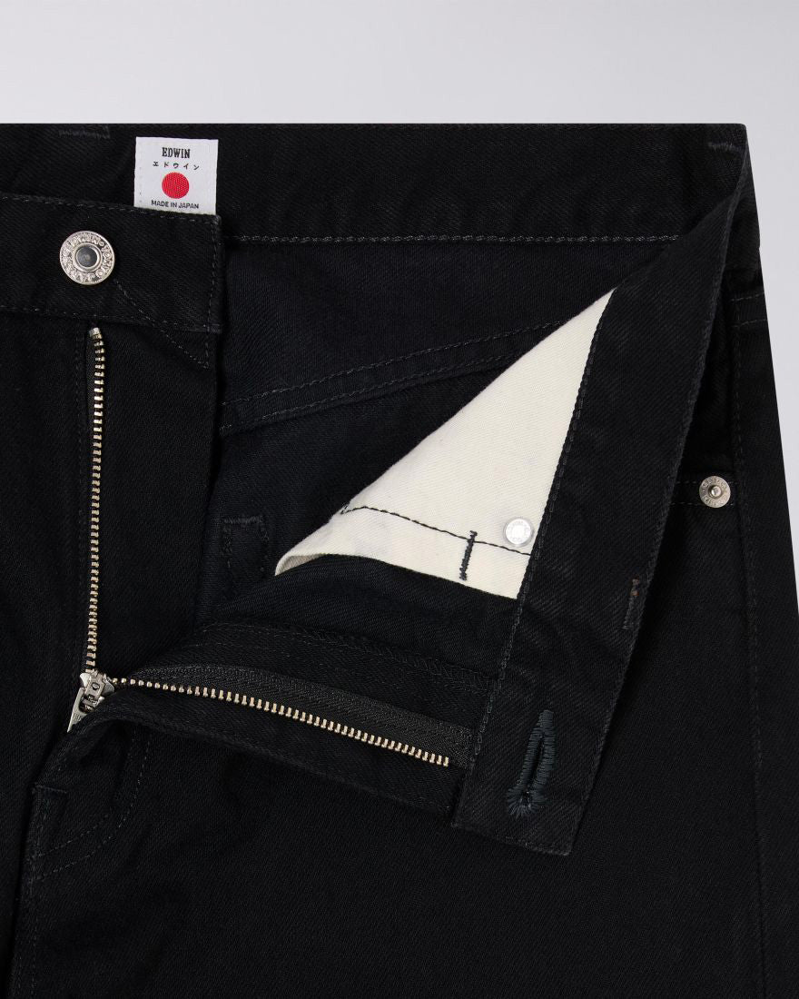 Edwin Made In Japan Slim Tapered Mens Jeans - 13oz Kaihara Right Hand Denim / Black Unwashed | Edwin Jeans | JEANSTORE