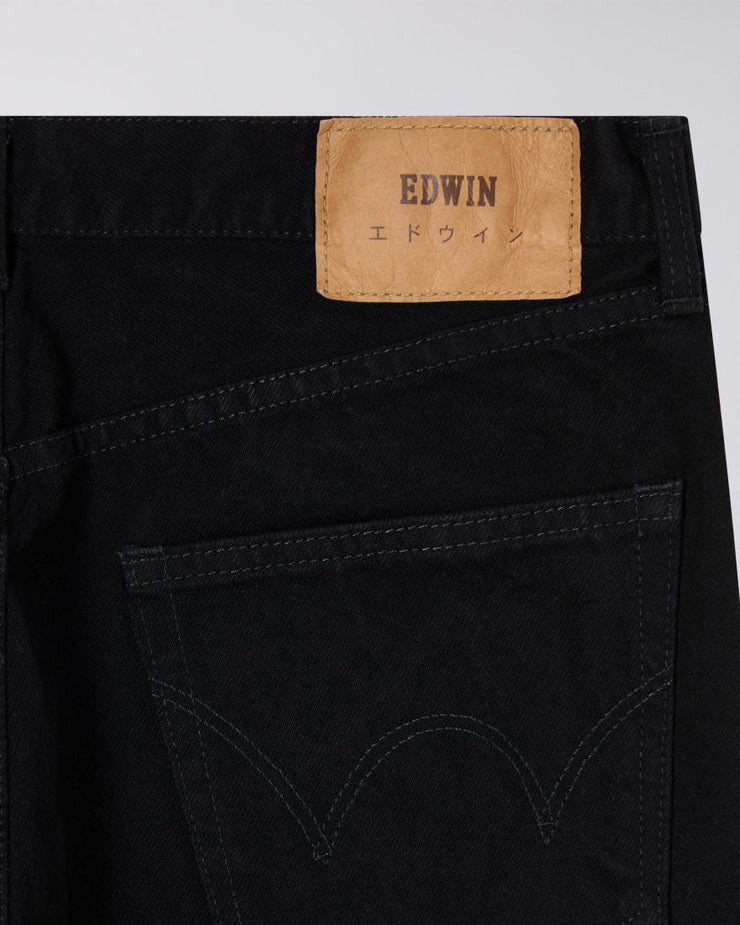 Edwin Made In Japan Slim Tapered Mens Jeans - 13oz Kaihara Right Hand Denim / Black Unwashed | Edwin Jeans | JEANSTORE