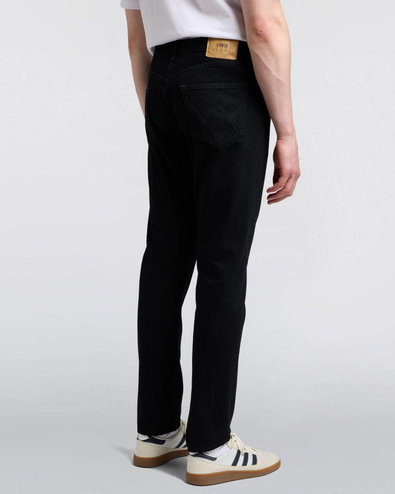 Edwin Made In Japan Slim Tapered Mens Jeans - 13oz Kaihara Right Hand Denim / Black Unwashed | Edwin Jeans | JEANSTORE