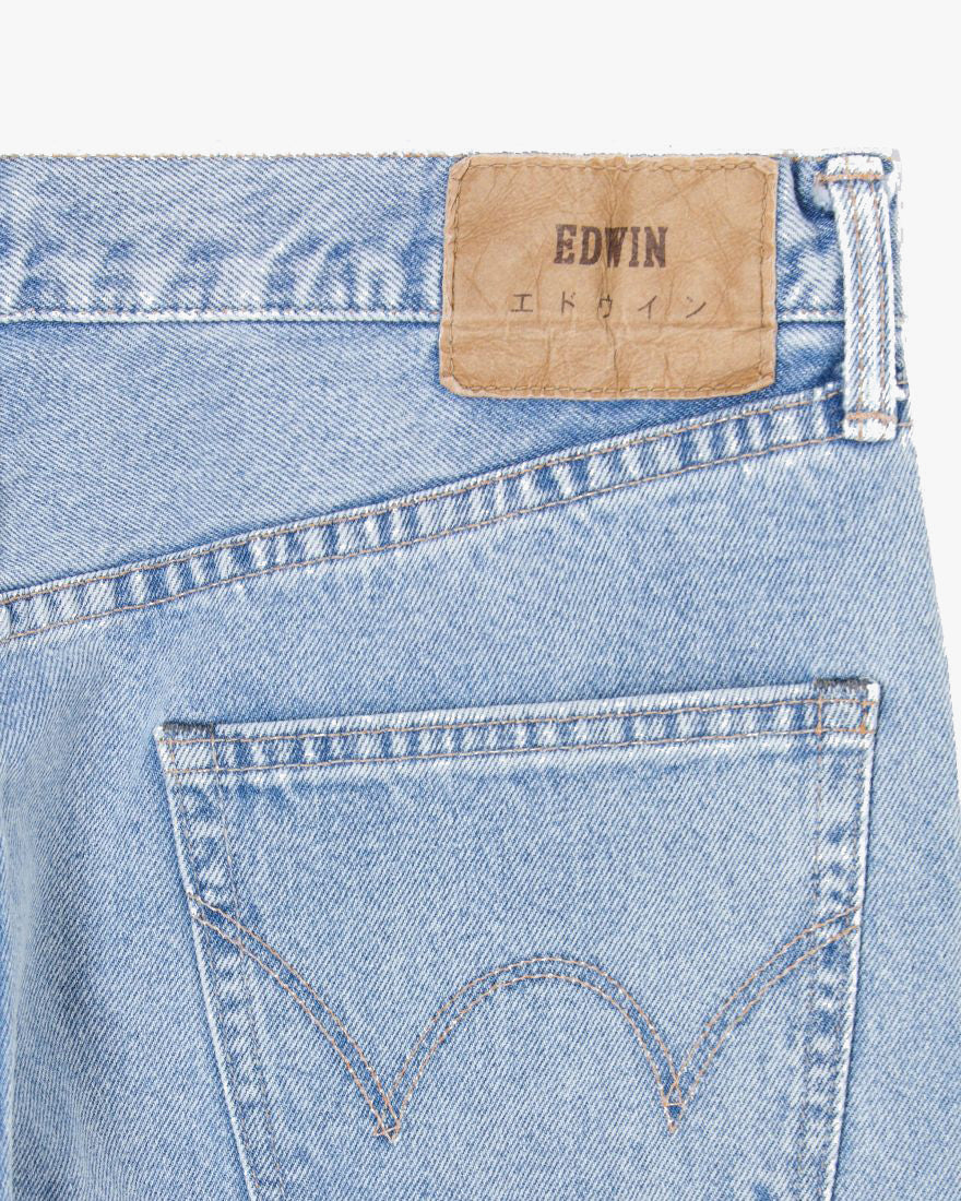 Edwin Made in Japan Slim Tapered Mens Jeans - 12.5oz Kaihara Pure Indigo Openend Denim / Blue Light Used | Edwin Jeans | JEANSTORE