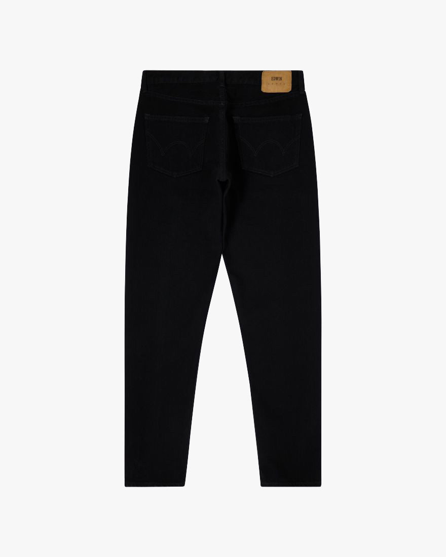 Edwin Made In Japan Regular Tapered Mens Jeans - 13oz Kaihara Right Hand Denim / Black Unwashed | Edwin Jeans | JEANSTORE