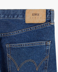 Edwin Made in Japan Regular Tapered Mens Jeans - 12.5oz Kaihara Pure Indigo Openend Denim / Blue Mid Used | Edwin Jeans | JEANSTORE