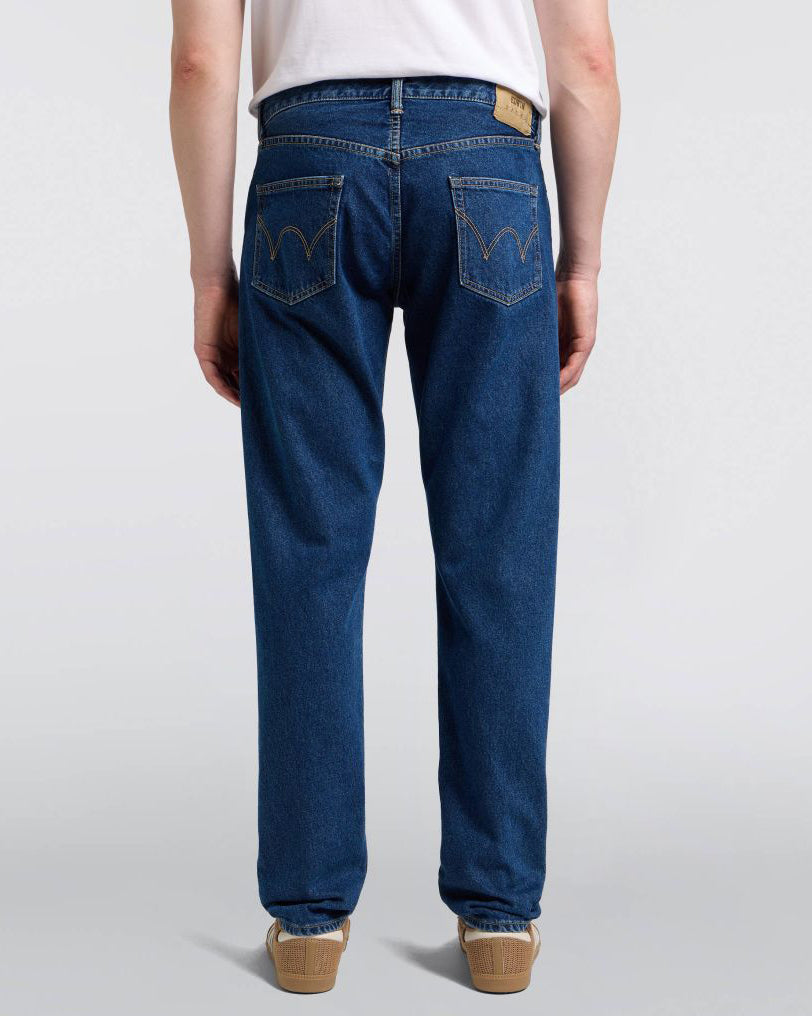 Edwin Made in Japan Regular Tapered Mens Jeans - 12.5oz Kaihara Pure Indigo Openend Denim / Blue Mid Used | Edwin Jeans | JEANSTORE