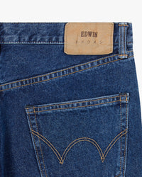 Edwin Made in Japan Regular Straight Mens Jeans - 12.5oz Kaihara Pure Indigo Openend Denim / Blue Mid Used | Edwin Jeans | Jeanstore