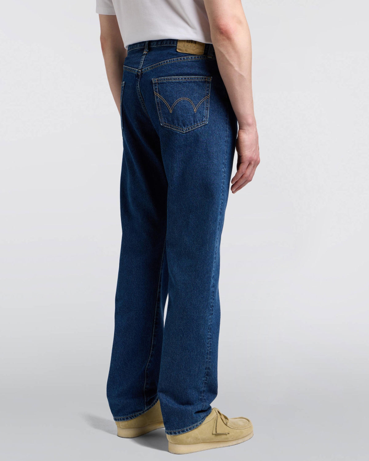Edwin Made in Japan Regular Straight Mens Jeans - 12.5oz Kaihara Pure Indigo Openend Denim / Blue Mid Used | Edwin Jeans | Jeanstore