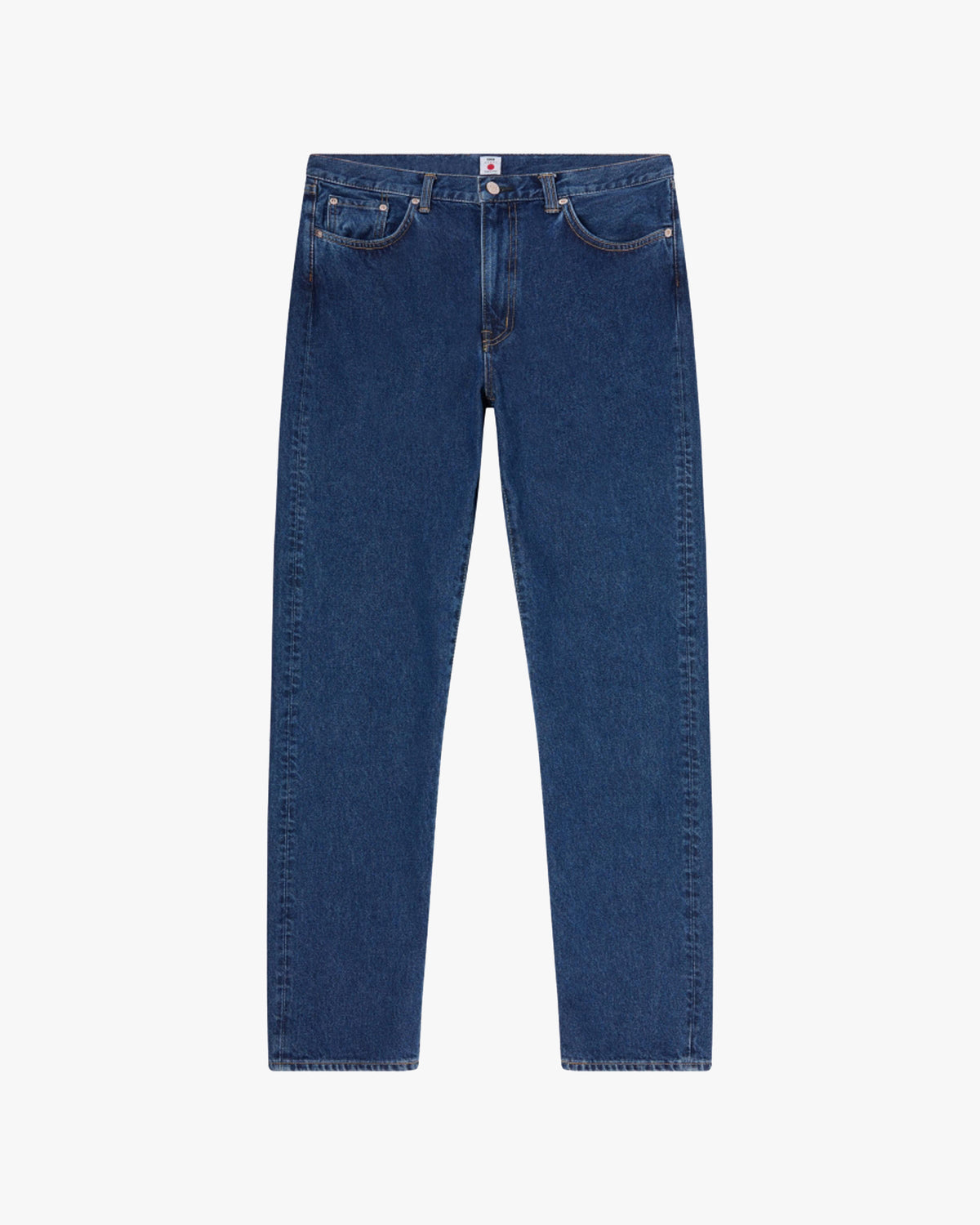Edwin Made in Japan Regular Straight Mens Jeans - 12.5oz Kaihara Pure Indigo Openend Denim / Blue Mid Used | Edwin Jeans | Jeanstore