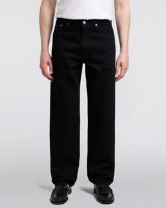 Edwin Made in Japan Loose Fit Mens Jeans - 13oz Kaihara Right Hand Denim / Black Unwashed