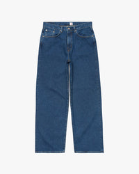 Edwin Made in Japan Wide Pant Loose Mens Jeans - 12.5oz Kaihara Pure Indigo Openend Denim / Blue Mid Used