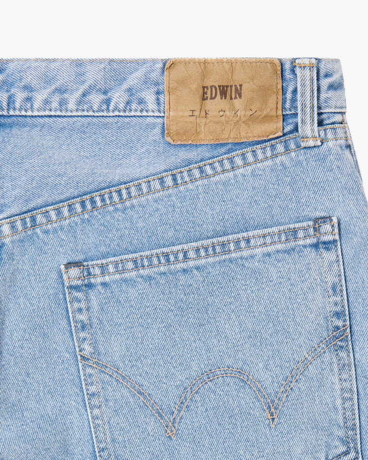 Edwin Made in Japan Wide Pant Loose Mens Jeans - 12.5oz Kaihara Pure Indigo Openend Denim / Blue Light Used