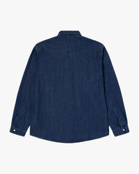 Edwin L/S Western Shirt - 7oz Right Hand Denim / Blue Dark Used | Edwin Shirts | Jeanstore