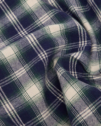 Edwin L/S Work Shirt - Navy / Green | Edwin Shirts | JEANSTORE