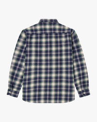 Edwin L/S Work Shirt - Navy / Green | Edwin Shirts | JEANSTORE