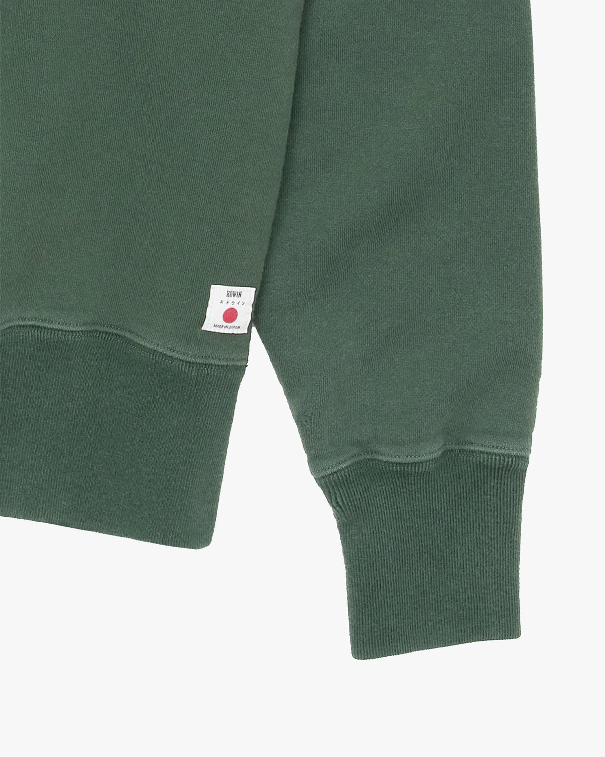 Edwin Made In Japan Raglan Sleeve Crew - Green Ozone