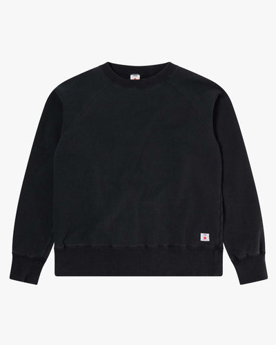 Edwin Made In Japan Raglan Sleeve Crew - Black Ozone