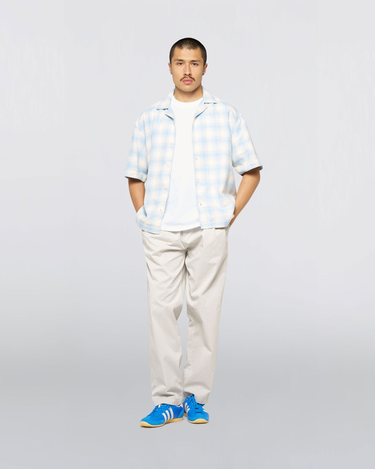 Edwin S/S Saga Shirt - Light Blue