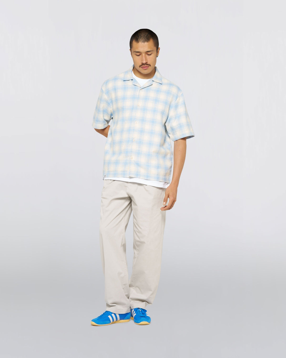 Edwin S/S Saga Shirt - Light Blue