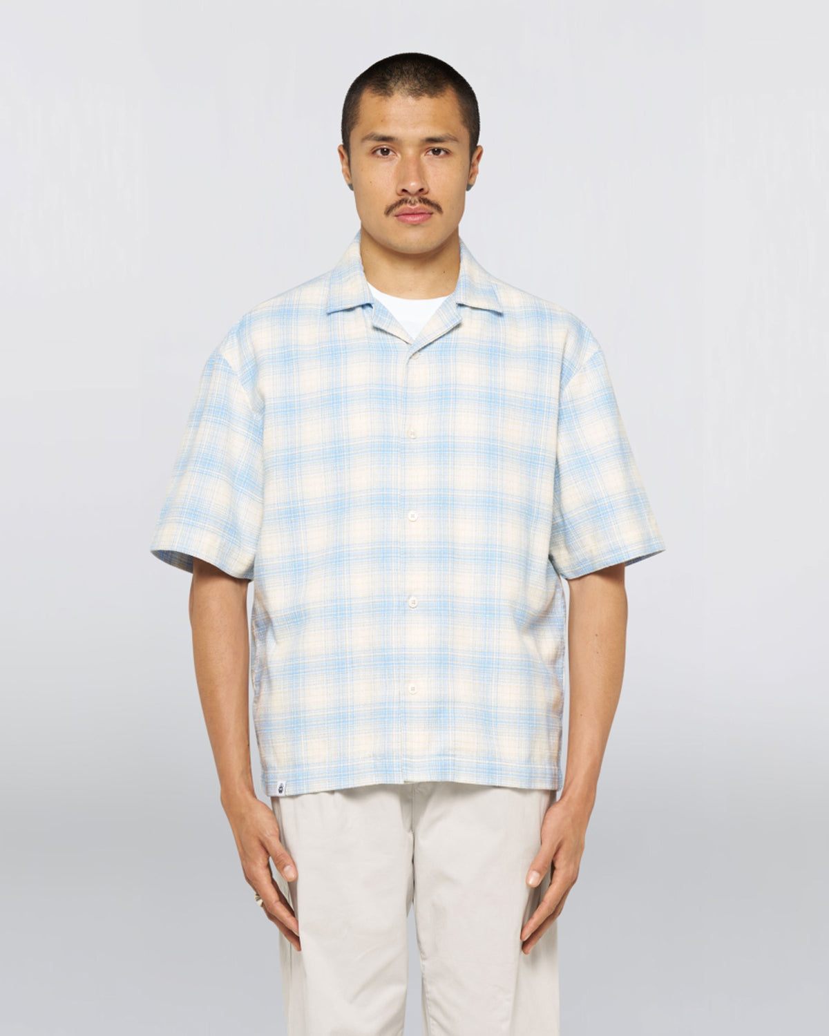 Edwin S/S Saga Shirt - Light Blue