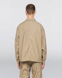 Edwin Military Cloth Back Satin Coverall - Beige Garment Washed