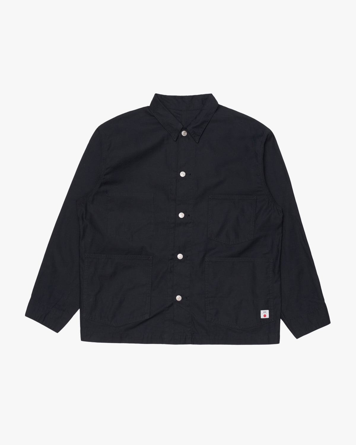 Edwin Military Cloth Back Satin Coverall - Black Garment Washed