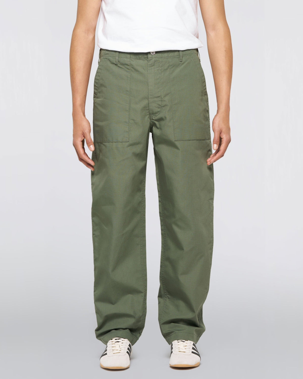 Edwin Baker Pant - Olive Garment Washed Ripstop