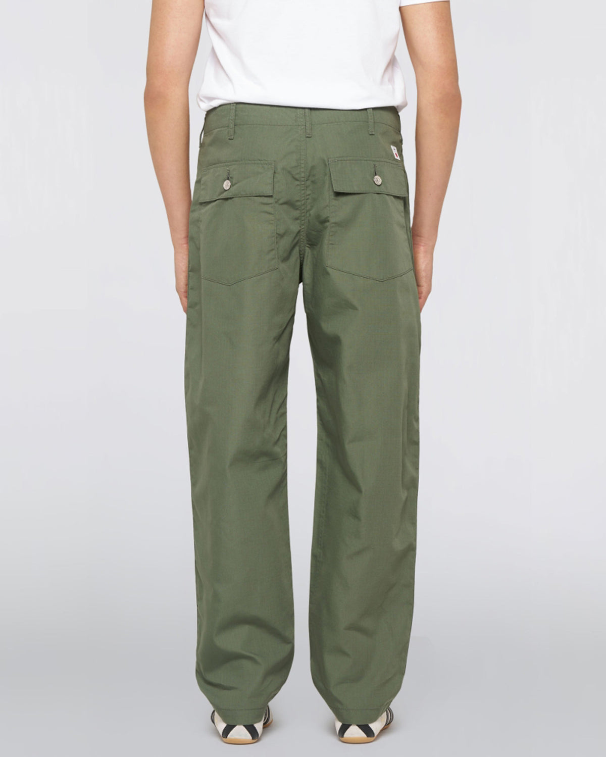 Edwin Baker Pant - Olive Garment Washed Ripstop