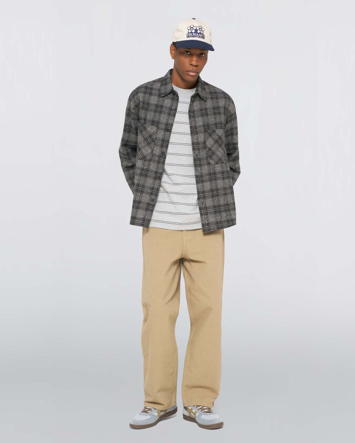 Edwin Ace Shirt - Black / Grey Garment Washed | Edwin Shirts | Jeanstore