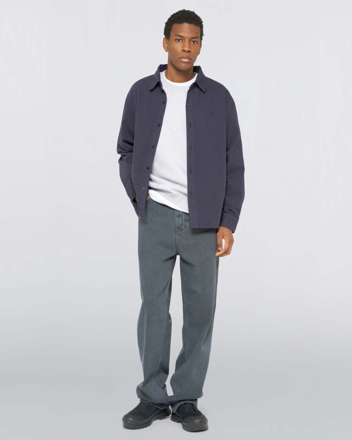 Edwin Sebastian Shirt - Night Sky Garment Dyed