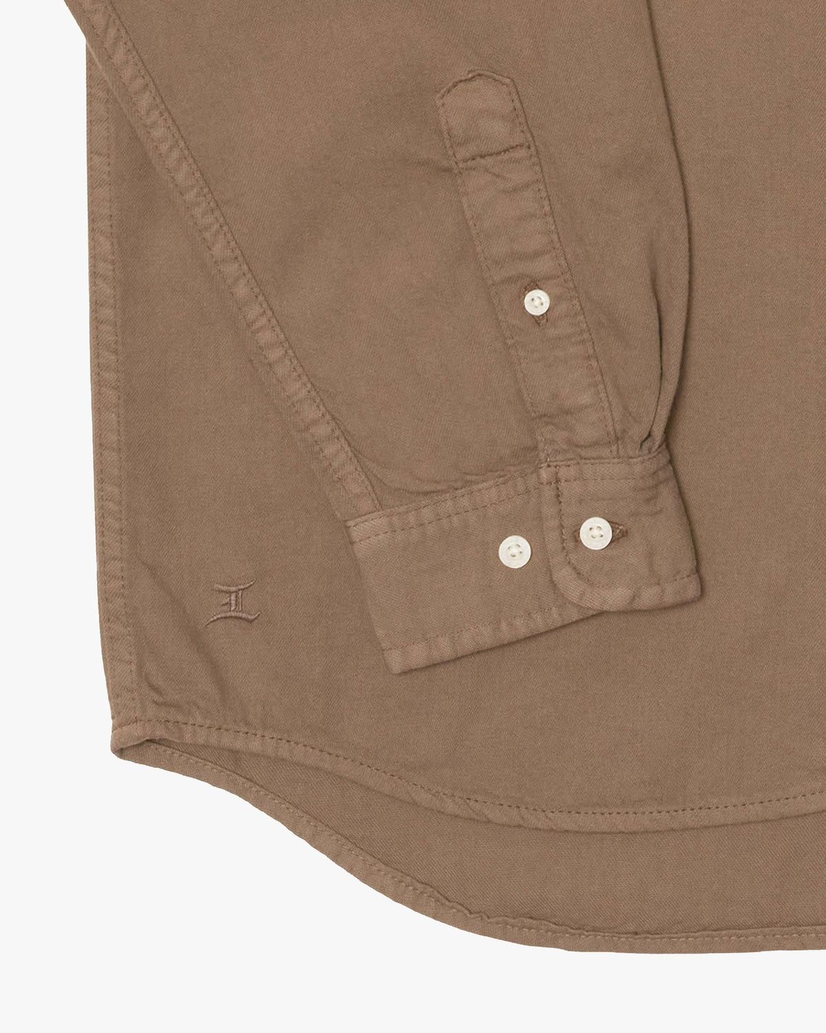 Edwin Arlo L/S Shirt - Rain Drum Garment Dyed