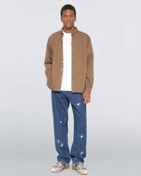 Edwin Arlo L/S Shirt - Rain Drum Garment Dyed