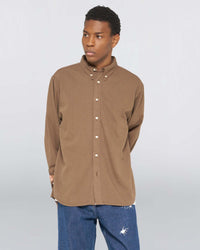 Edwin Arlo L/S Shirt - Rain Drum Garment Dyed