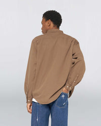 Edwin Arlo L/S Shirt - Rain Drum Garment Dyed