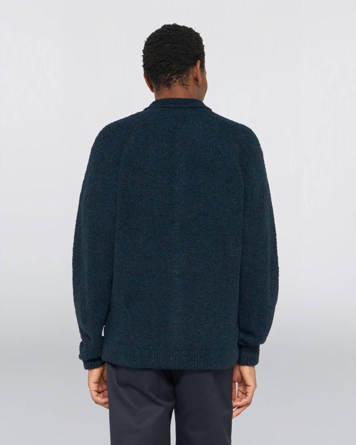 Edwin Gemini Cardigan - Navy Garment Washed
