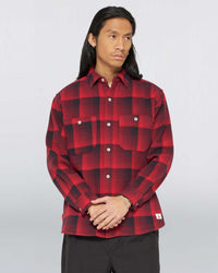 Edwin L/S Work Shirt - Red Garment Washed | Edwin Shirts | Jeanstore