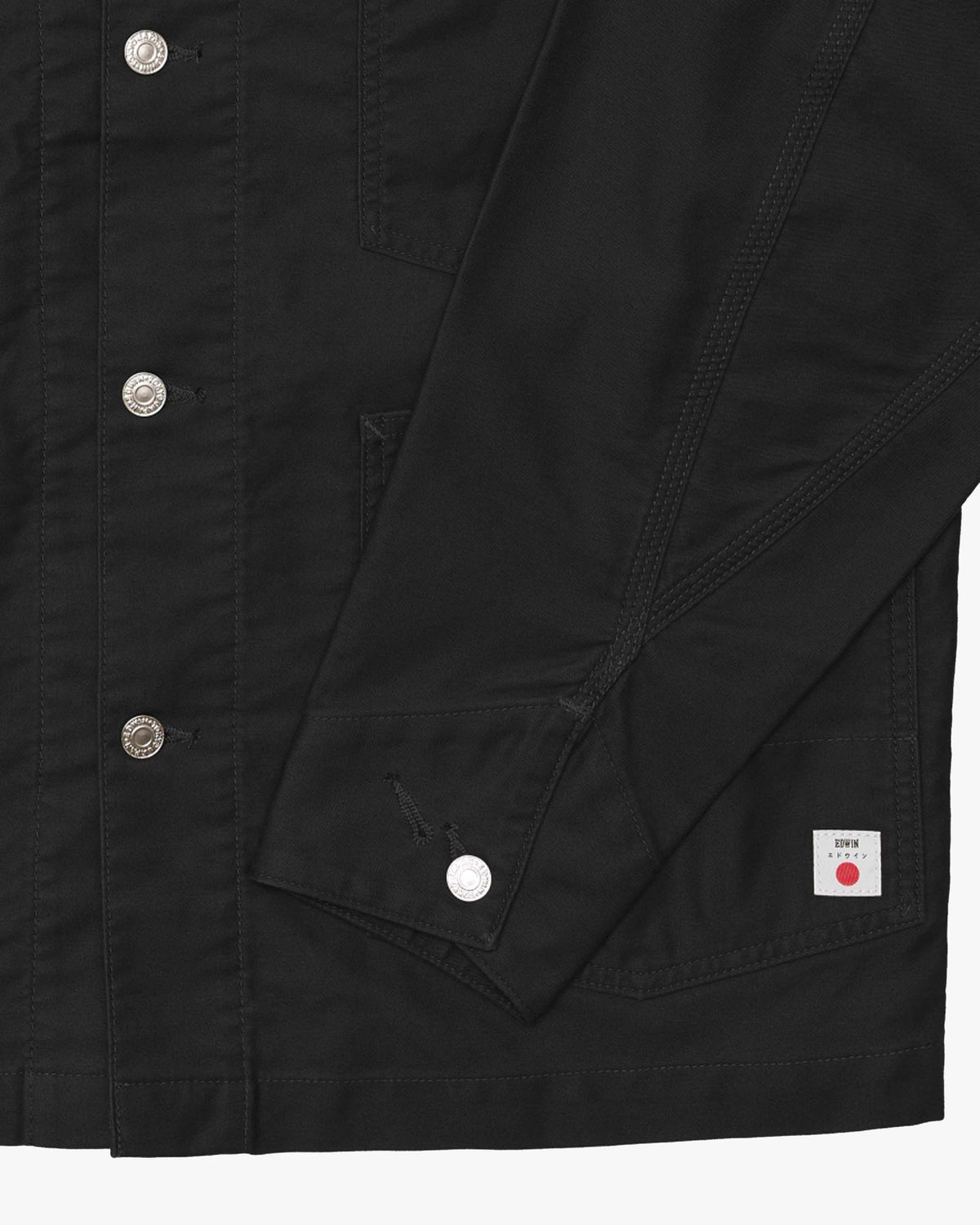 Edwin Moleskin Coverall - Black Garment Washed