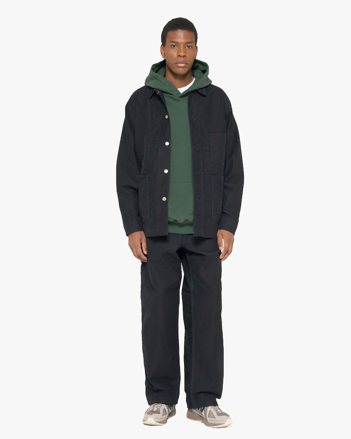 Edwin Moleskin Coverall - Black Garment Washed