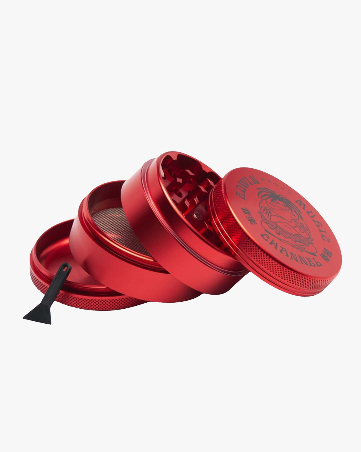 Edwin Herb Grinder - Metallic Red
