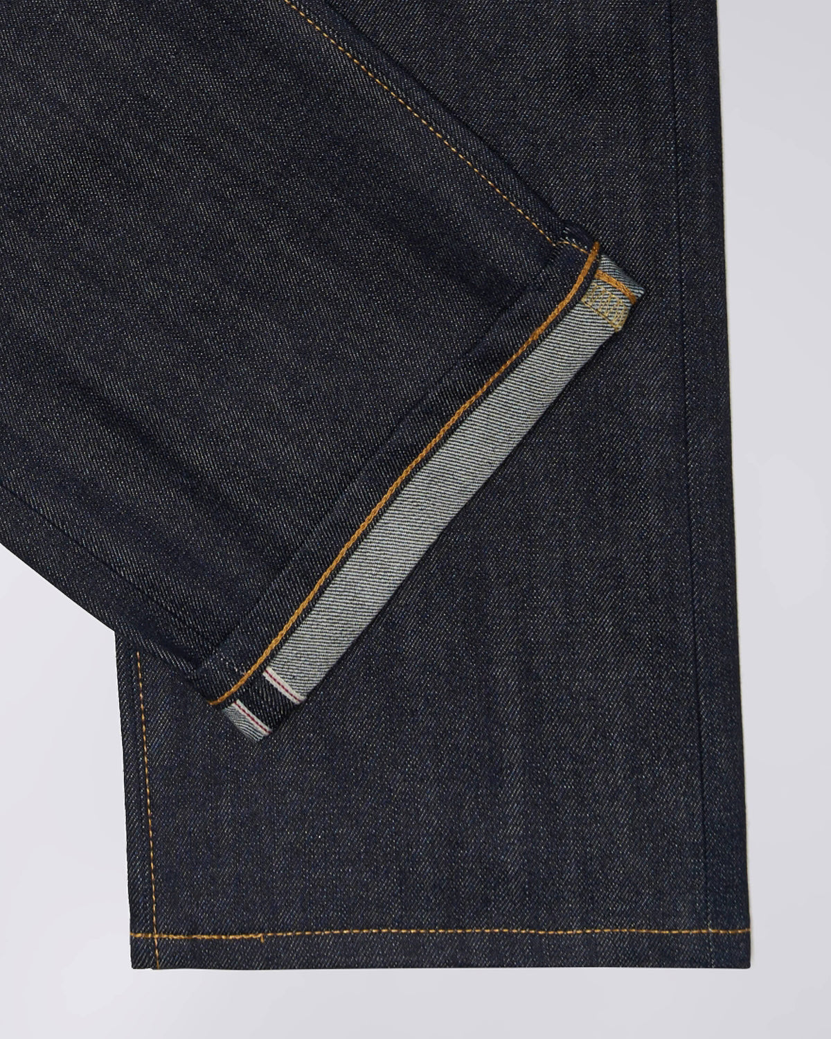 Edwin Made in Japan Nashville Loose Mens Jeans - 14oz Red Listed Selvage Denim / Blue Unwashed