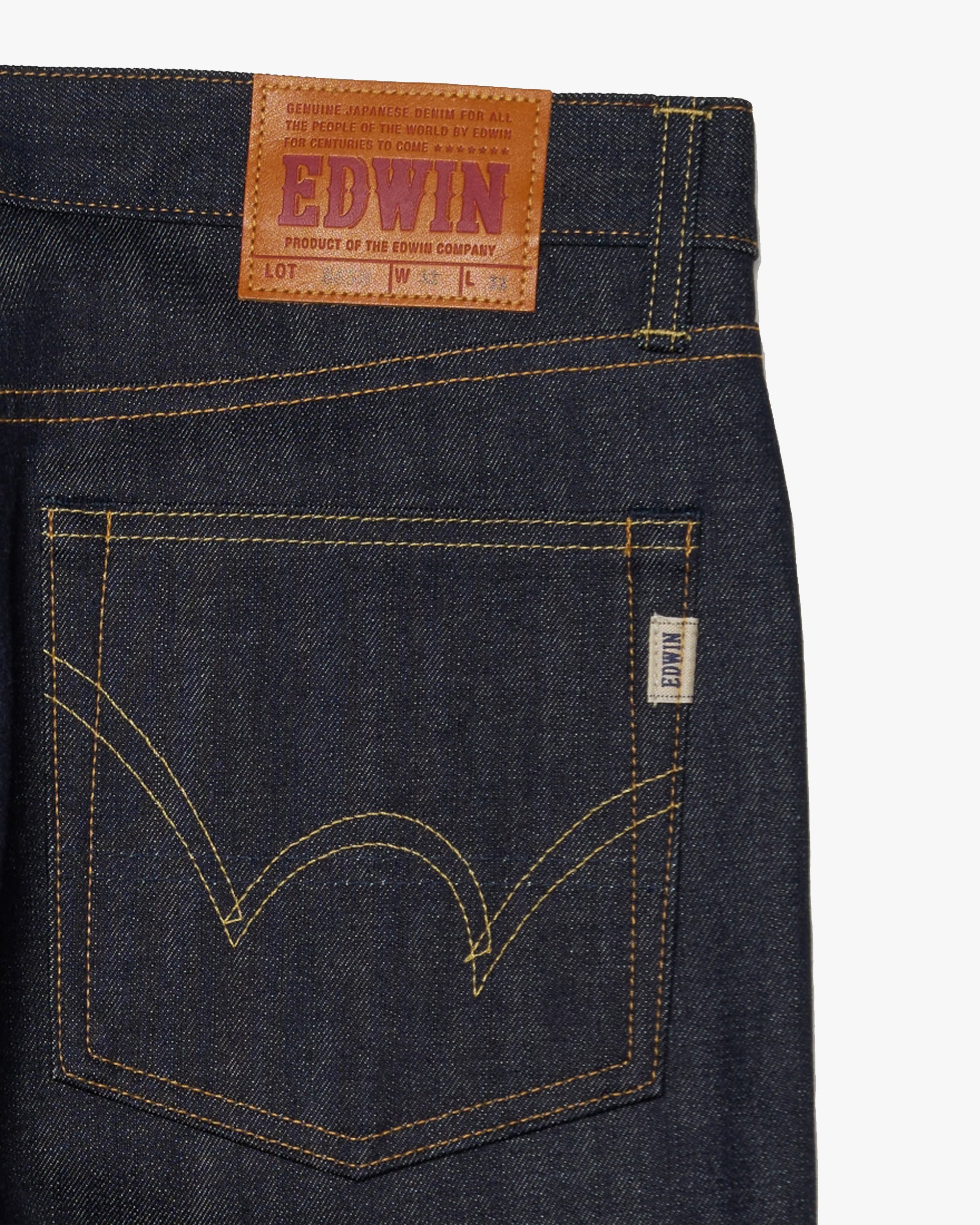 Edwin Made in Japan Nashville Loose Mens Jeans - 14oz Red Listed Selva