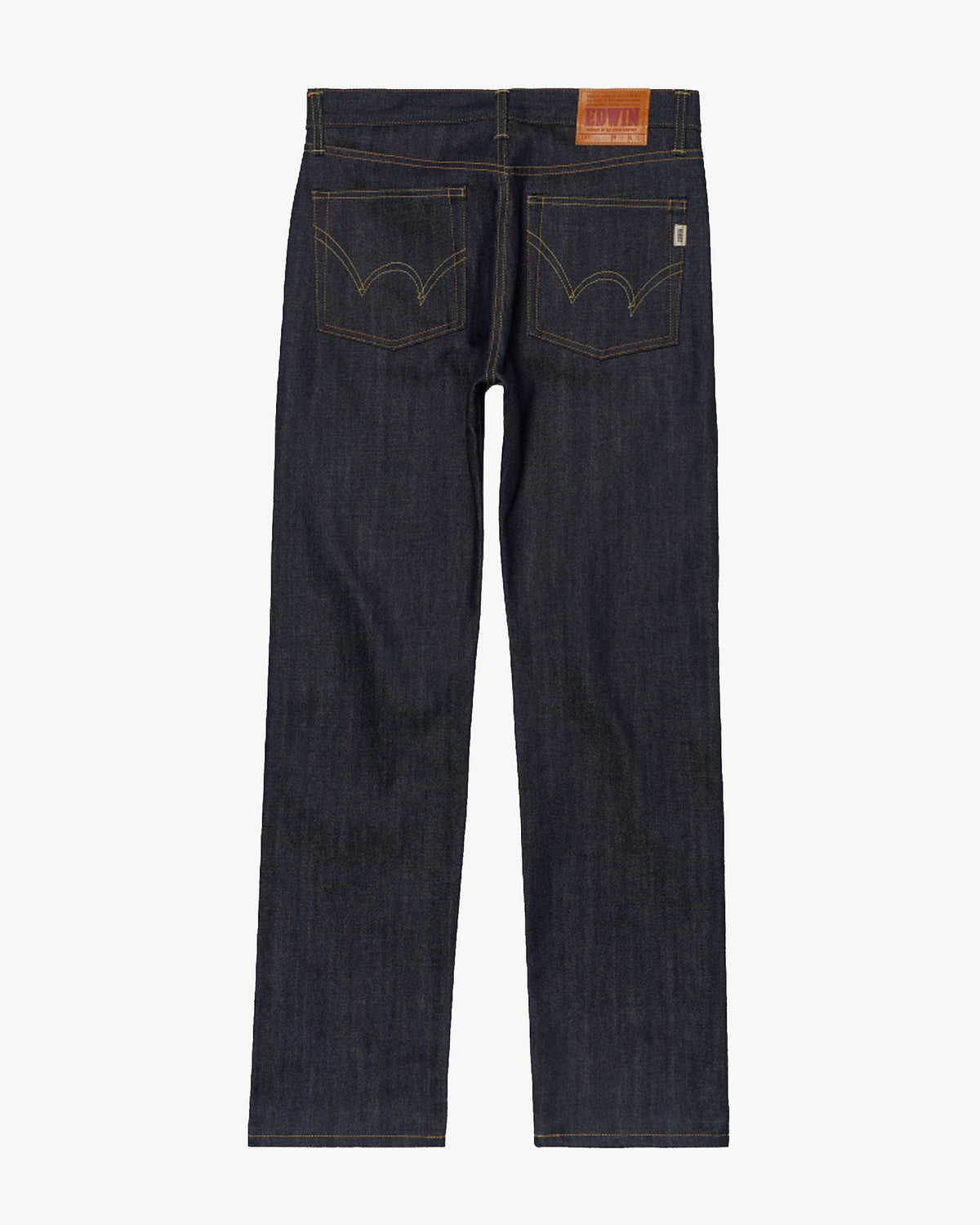 Edwin Made in Japan Nashville Loose Mens Jeans - 14oz Red Listed Selvage Denim / Blue Unwashed