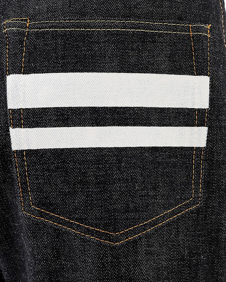 Momotaro Tight Tapered Mens Jeans - 15.7oz Zimbabwe Cotton Selvedge Denim / Indigo-GTB Stripe