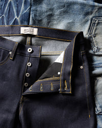 Naked & Famous Denim Easy Guy Relaxed Tapered Mens Jeans - Elephant 2 Reborn
