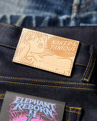 Naked & Famous Denim Easy Guy Relaxed Tapered Mens Jeans - Elephant 2 Reborn
