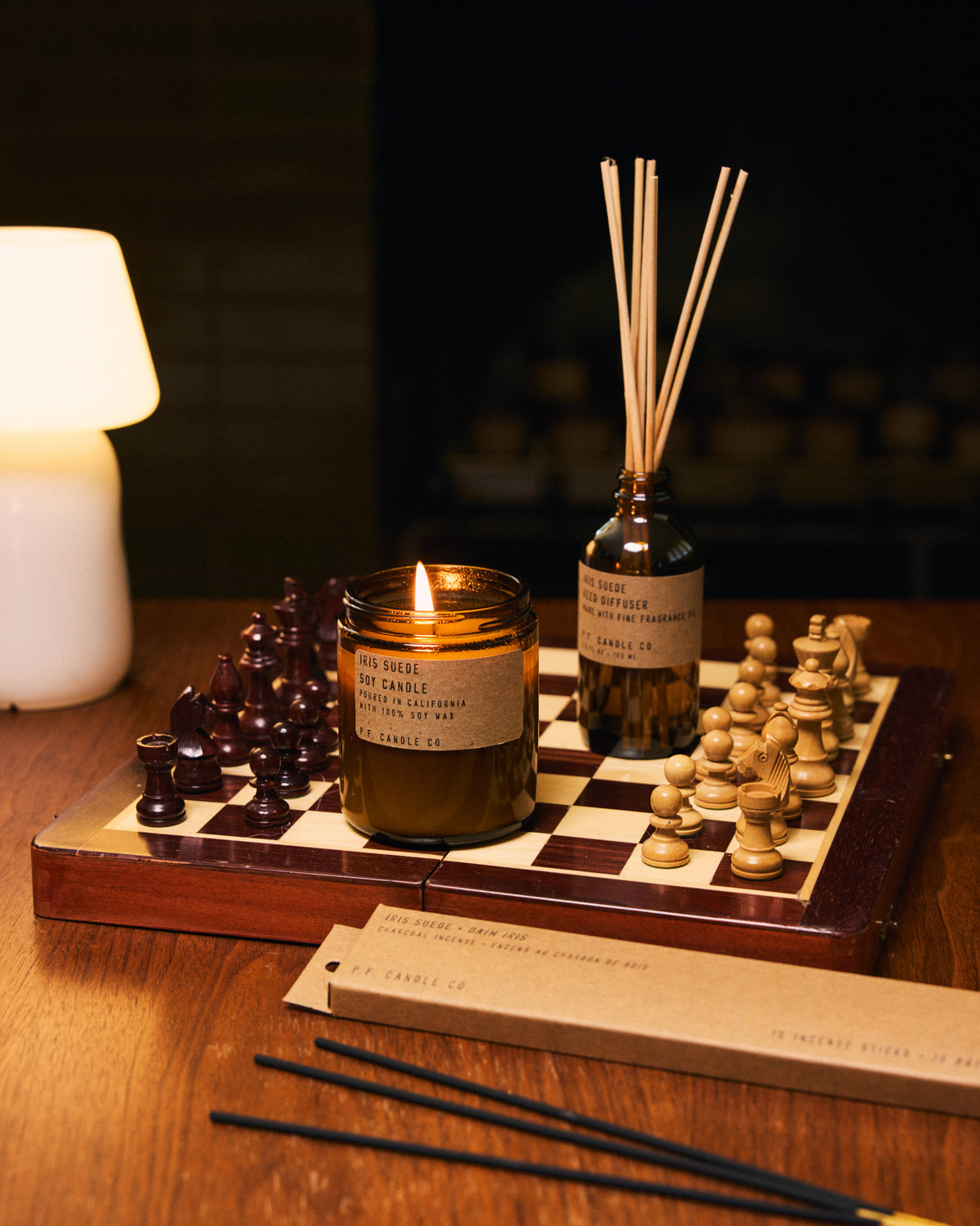 P.F. Candle Co. Reed Diffuser - Iris Suede