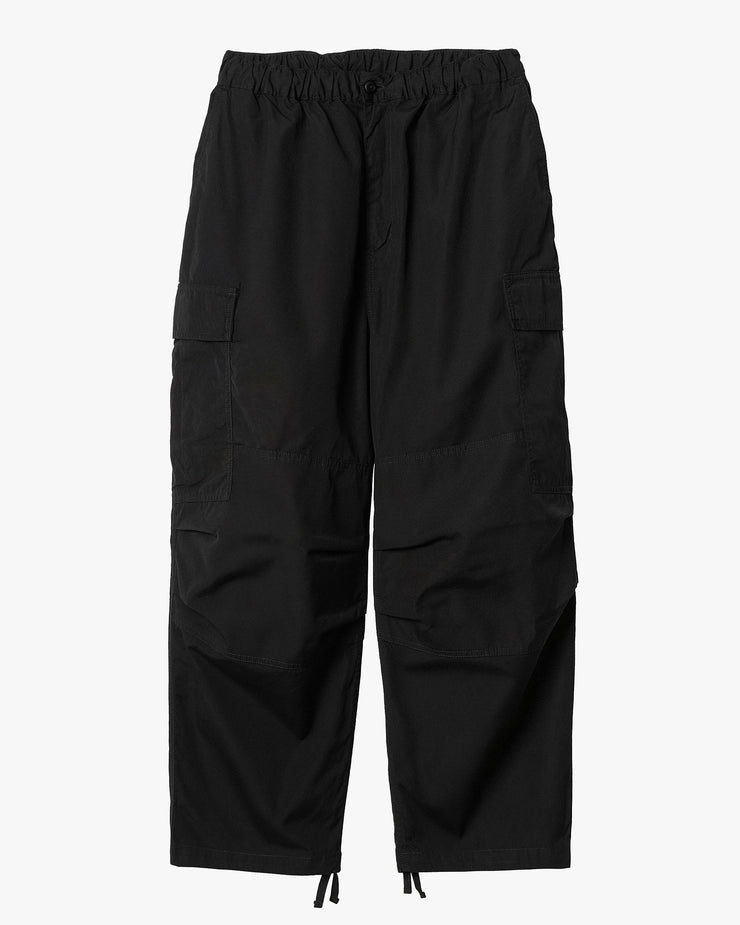 Carhartt WIP Jet Extra Loose Fit Cargo Pants - Black Rinsed