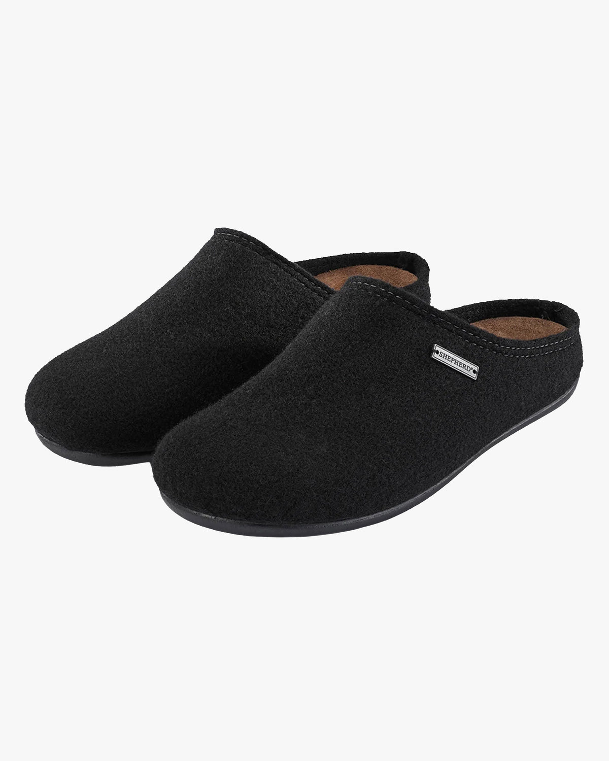 Shepherd® Of Sweden Jon Wool Slippers - Black