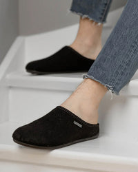 Shepherd® Of Sweden Jon Wool Slippers - Black