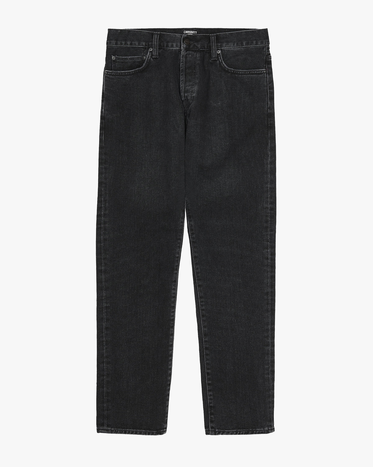Carhartt WIP Klondike Pant Regular Tapered Mens Jeans - Black Stone Washed | Carhartt WIP Jeans | JEANSTORE