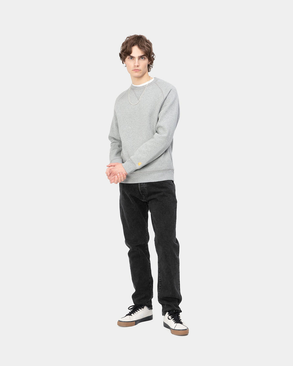 Carhartt WIP Klondike Pant Regular Tapered Mens Jeans - Black Stone Washed | Carhartt WIP Jeans | JEANSTORE