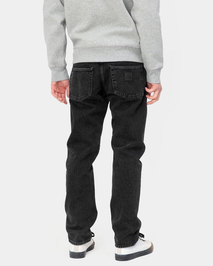 Carhartt WIP Klondike Pant Regular Tapered Mens Jeans Black Stone Wa